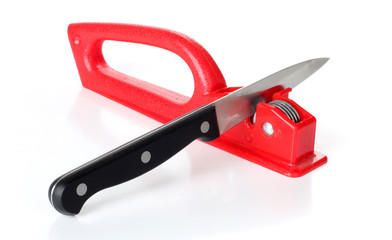 Sharpener and knife