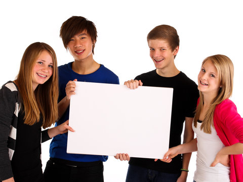19.11.11 Teenager mit Schild