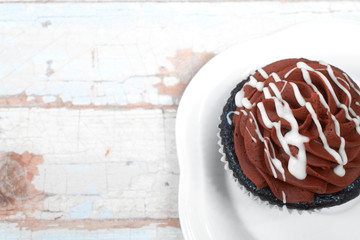 Creamy chocolate cupcake