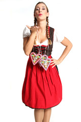 Frau im Dirndl