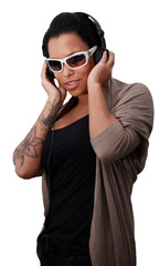 Frau mit Sonnenbrille