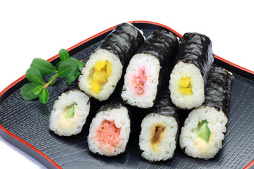 rolled sushi