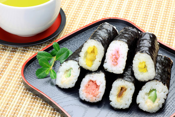 rolled sushi