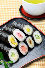 rolled sushi