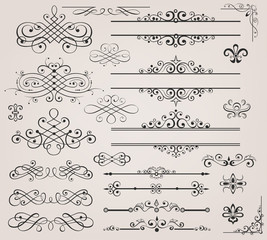 Calligraphic elements and page decoration