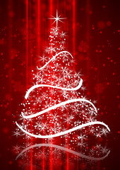 Cartolina Natale con Albero