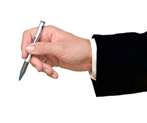 Businessman with pen