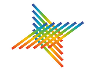 Abstract rainbow pattern