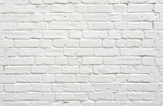 Fototapeta White brick wall