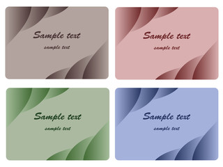 Naklejka premium Set of business cards