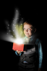Naklejka premium gift in magic packing