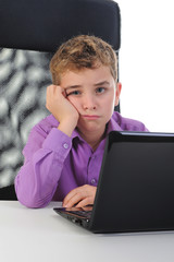 boy at the computer