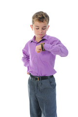 Portrait of emotionally boy.