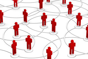 Network of People - Communication Links