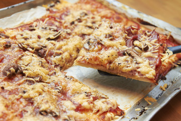 Homemade pizza