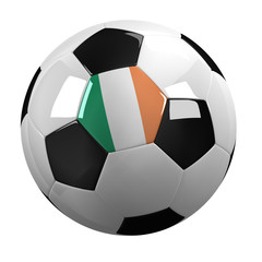 Obraz premium Ireland Soccer Ball - with clipping path