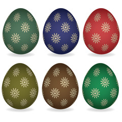 vector easter eggs