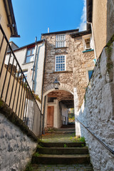 A flight of steps and an archway in Kendal