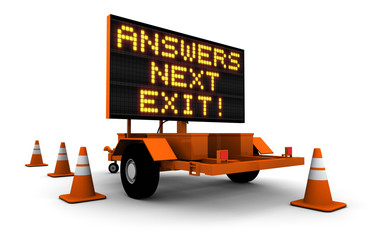 Answers! - Construction Sign Message