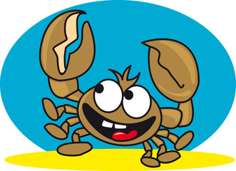 crabe, crustacé, personnage, danse, musique, danseur,