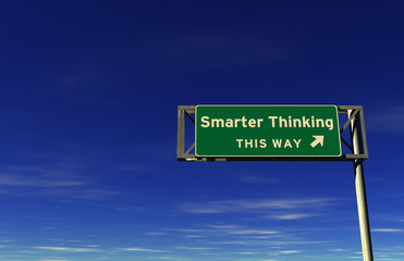 Smarter Thinking - Freeway Exit Sign