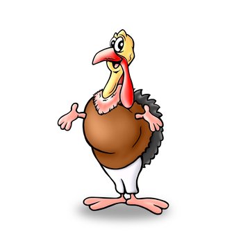turkey cartoon character