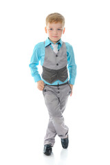 Portrait of emotionally boy.