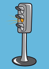 feu orange signalisation routière trafic urbain