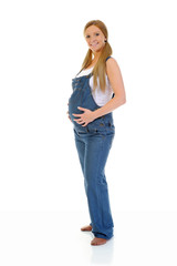 Obraz premium beautiful young pregnant woman