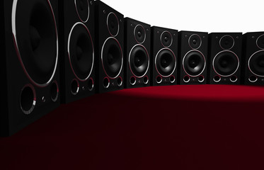 Massive Audio Speaker Wall