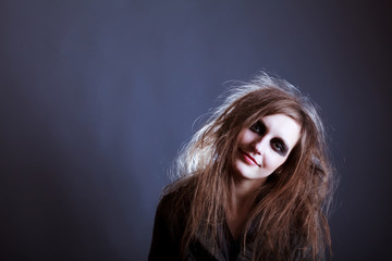 Young woman, Halloween witch