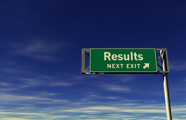 Results Freeway Exit Sign