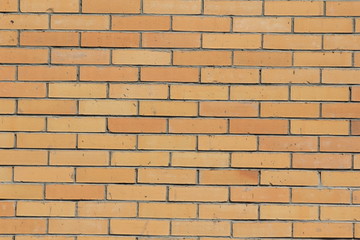 Стена из желтого кирпича