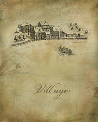 Obraz premium Village illustration