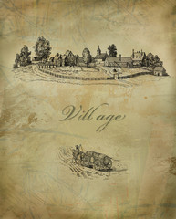 Obraz premium Village illustration