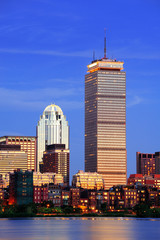 Fototapeta premium Boston city urban skyscrapers