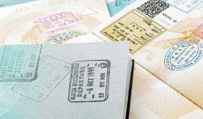 immigration stamps on passport
