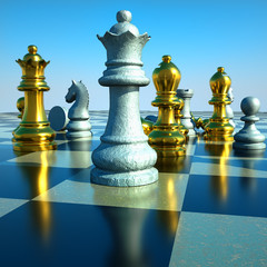 Chess battle -defeat