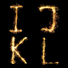 Real Sparkler Alphabet. See other letters in my portfolio.