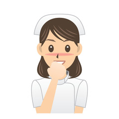 看護婦 A 表情2 照れる