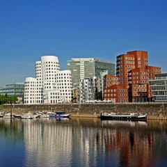 Obraz premium Düsseldorfer Medienhafen