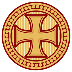 cross seal (sign, symbol, badge)