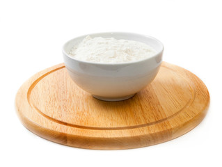flour in a bowl