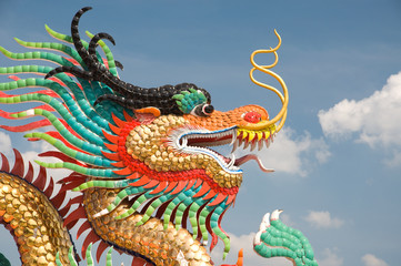Fototapeta na wymiar Chinese dragon statue