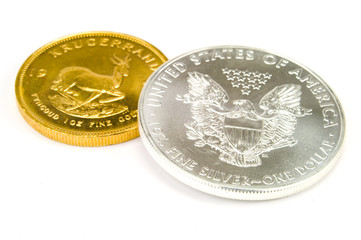 Goldm&uuml;nzen und Silberm&uuml;nzen