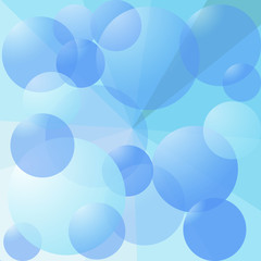 Abstract background with blue bubbles