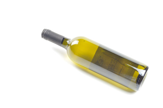 Bottle of fine Italian white wine