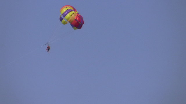 Parasailing Couple