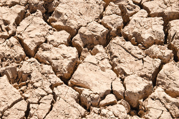 Cracked ground