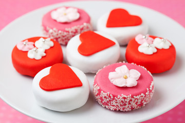 Sweet Valentine Petit Fours